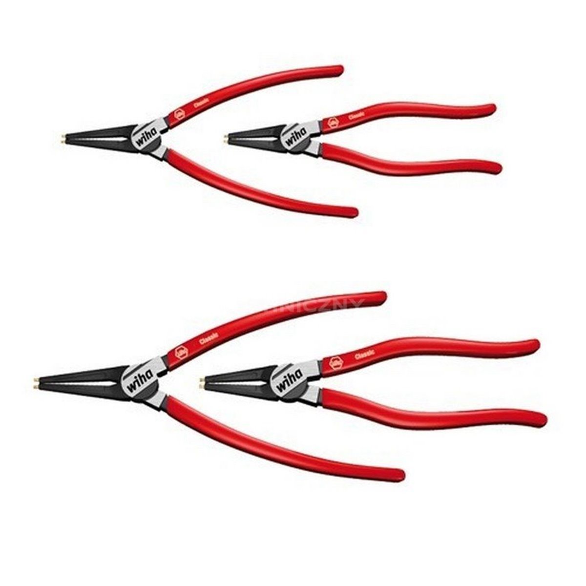 Classic Circlip 4-piece plier set Z99000701 by Wiha 34708.