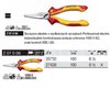 Professional electric VDE flat elongated pliers Z07006 160mm Wiha 26732.