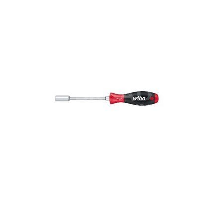 Hexagonal socket wrench with SoftFinish handle and ratchet 347 8.0 Wiha 01093, equipped with a take-up mechanism.