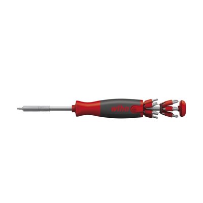 Wiha Screwdriver with bit magazine LiftUp 26one® Mixed with 13 double bits (43895)