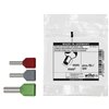 Wiha Twin wire end ferrules with plastic collar 100 units, colour code 1 (FR) & DIN 2 x 1.5 (43938)