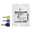 Wiha Twin wire end ferrules with plastic collar 50 units, colour code 2 (DE) & DIN 2 x 4 (43948)