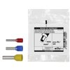 Wiha Twin wire end ferrules with plastic collar 100 units, colour code DIN 2 x 0.75 (43951)