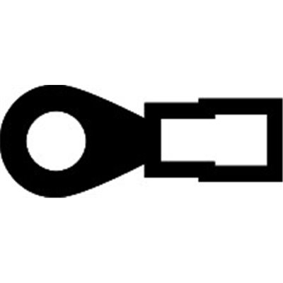 Wiha type cable socket, ring-shaped, insulated 100 units as per DIN 0.5 - 1 mm², M4 (43954)