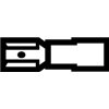 Wiha Female blade connectors, insulated 100 units as per DIN 4 - 6 mm²; 6.3 x 0.8 mm (43970)