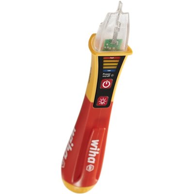 Wiha Single-pole, non-contact voltage tester volt detector, explosion protected 12-1,000 VAC incl. 2x AAA batteries (44309)