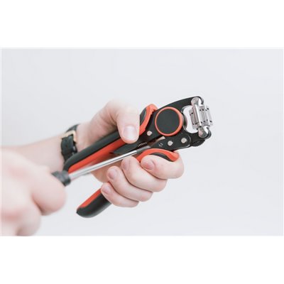 Wiha Automatic crimp tool For wire-end sleeves square crimping with rotating crimping head  193 mm, 0.08 - 16 (45223)