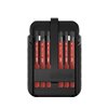 Wiha slimBit electric bit set Slotted, Phillips, Pozidriv, PlusMinus/Pozidriv, TORX® 15-pcs. Incl. slimBit boxes and belt holder