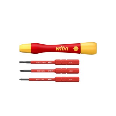 Wiha Fine screwdriver set PicoFinish® slimVario® electric 4-pcs. with slimBits (43167)