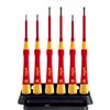 Wiha Fine screwdriver set PicoFinish® electric Slotted, Phillips, 7 pcs. incl. holder (42989)