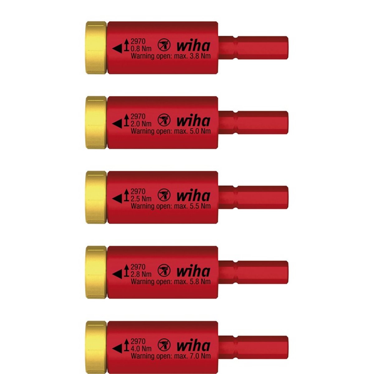 Wiha Torque set easyTorque adapter electric for slimBits and slimVario® holder, 5-pcs. (41479)