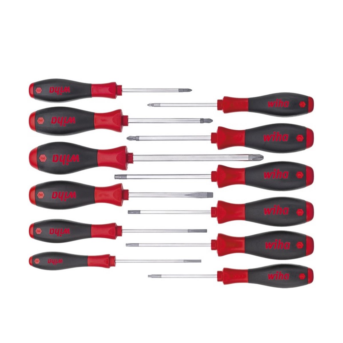 Wiha Screwdriver set SoftFinish® assorted 12-pcs. (41002)