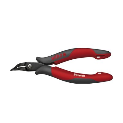 Wiha Electronic needle nose pliers Narrow, long head, curved about 40° 133 mm, 5 1/4" (41015)