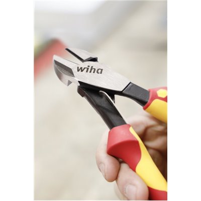 Wiha Industrial electric heavy-duty diagonal cutters with DynamicJoint® with switchable opening spring 200 mm, 8" (41280)