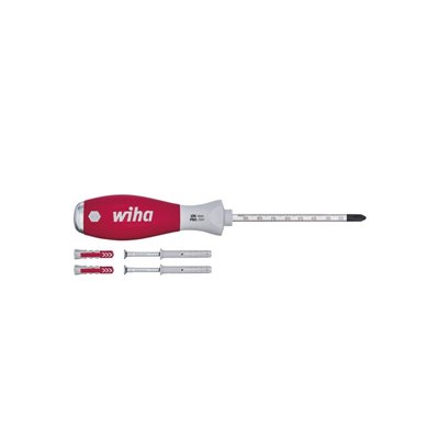 Wiha Dowel racket set SoftFinish®  with 6 mm round blade and 4 dowels (41289)