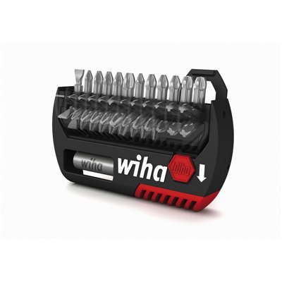 Wiha Bit set FlipSelector Standard 25 mm Mixed, 15-pcs. 1/4" C6,3 with belt clip (39083)