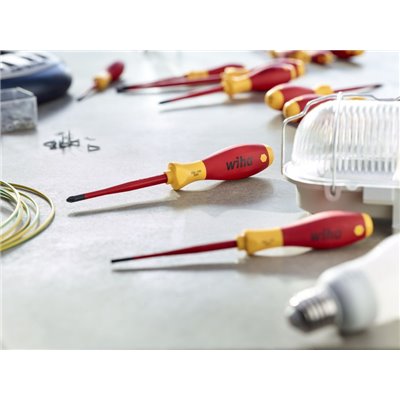 Wiha Screwdriver SoftFinish® electric slimFix PlusMinus/Pozidriv SL/PZ1 (39577)