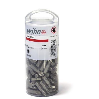 Wiha Bit set Standard 25 mm TORX® (T20), 100-pcs. in bulk pack, 1/4" (40463)