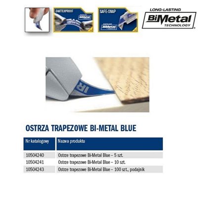 Ostrze trapezowe Bi-Metal Blue 5szt. Irwin 10504240