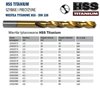 Titanium drill bit for metal HSS PRO-TiN 2.5x30/57mm 2pcs. Irwin 10502575.