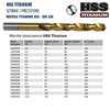 Titanium drill bit for metal HSS PRO-TiN 2.5x30/57mm 2pcs. Irwin 10502575.