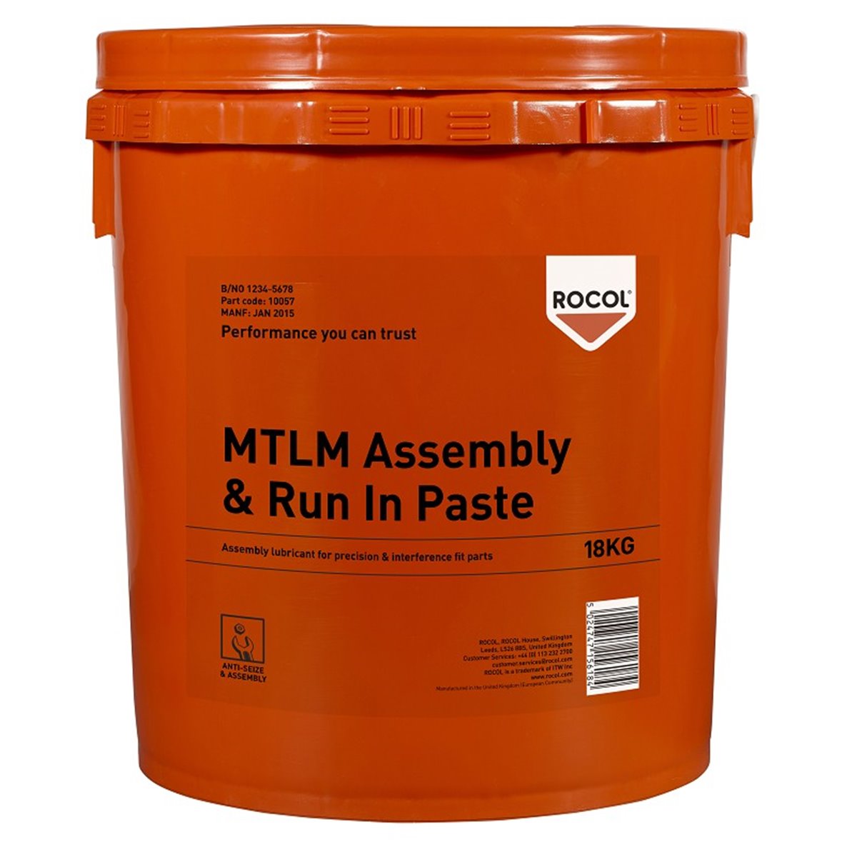 MTLM ASSEMBLY AND RUNNING IN PASTE Rocol 18kg RS10057