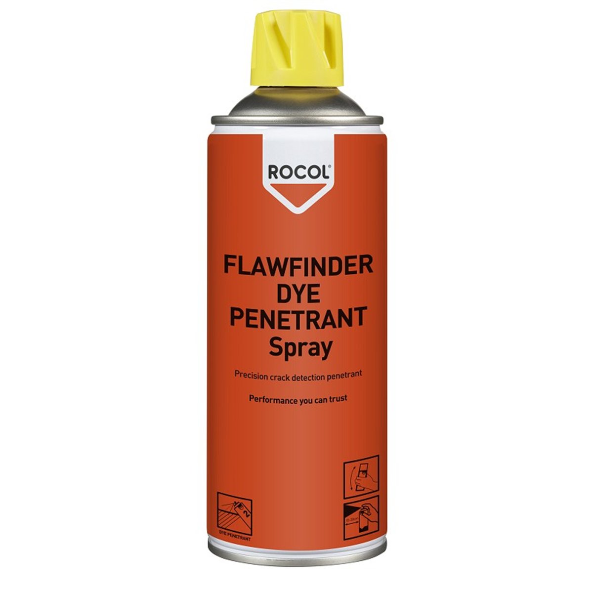 FLAWFINDER DYE PENETRANT Spray Rocol 400ml RS63151