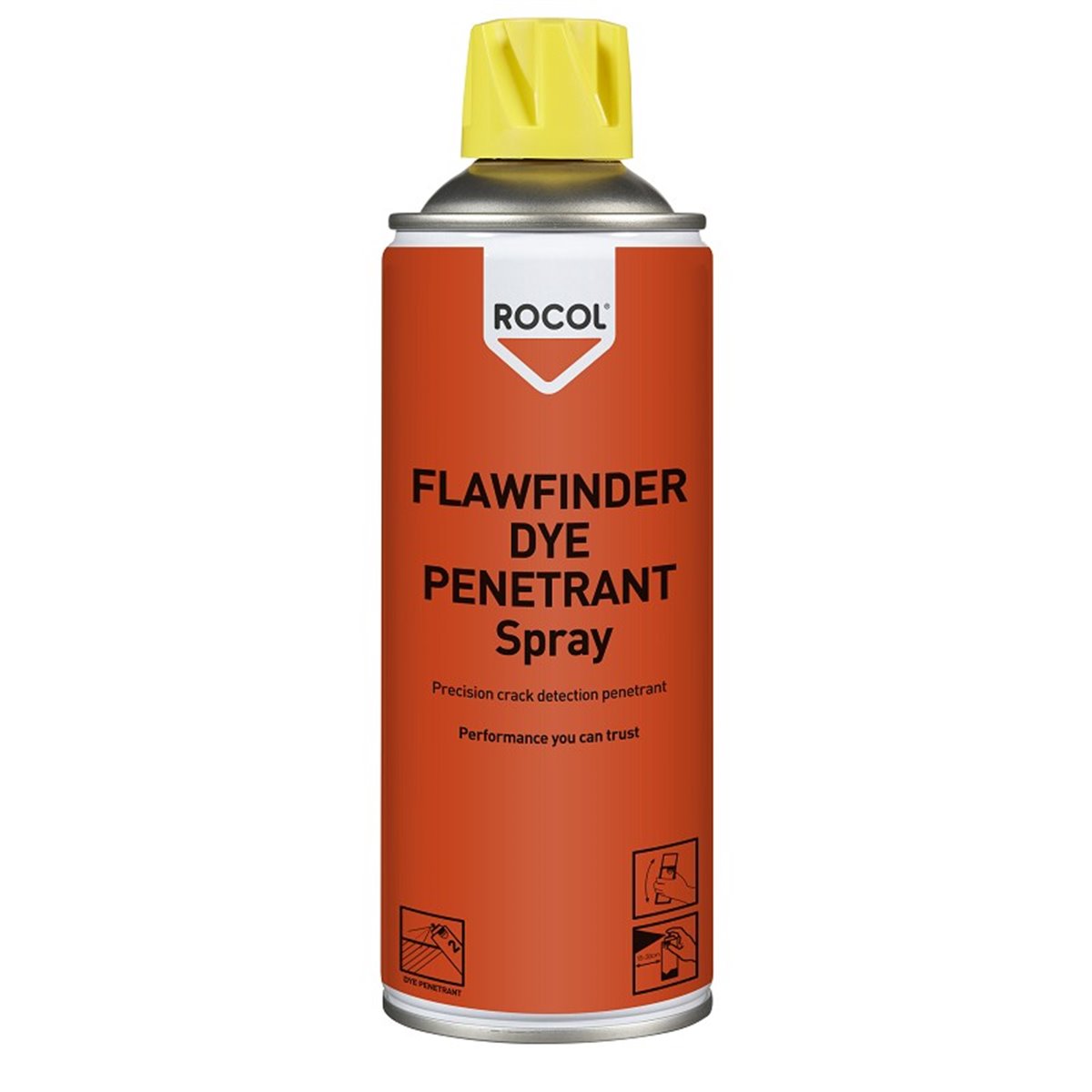 FLAWFINDER DYE PENETRANT Spray Rocol 400ml RS63151
