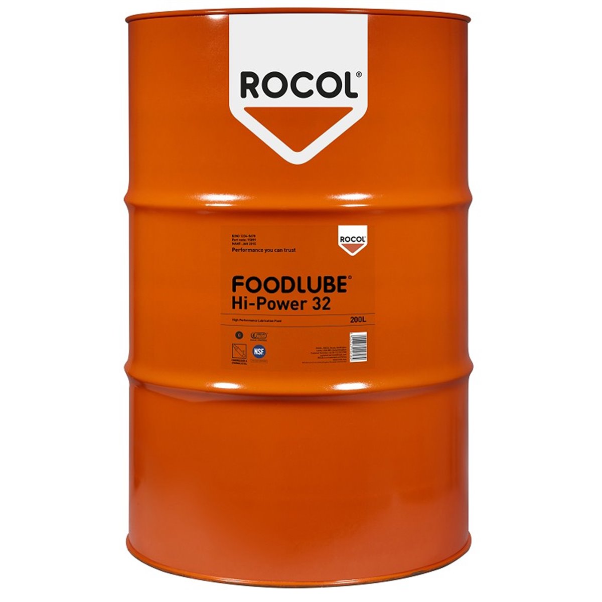 FOODLUBE Hi-Power 32 Rocol 200l RS15899