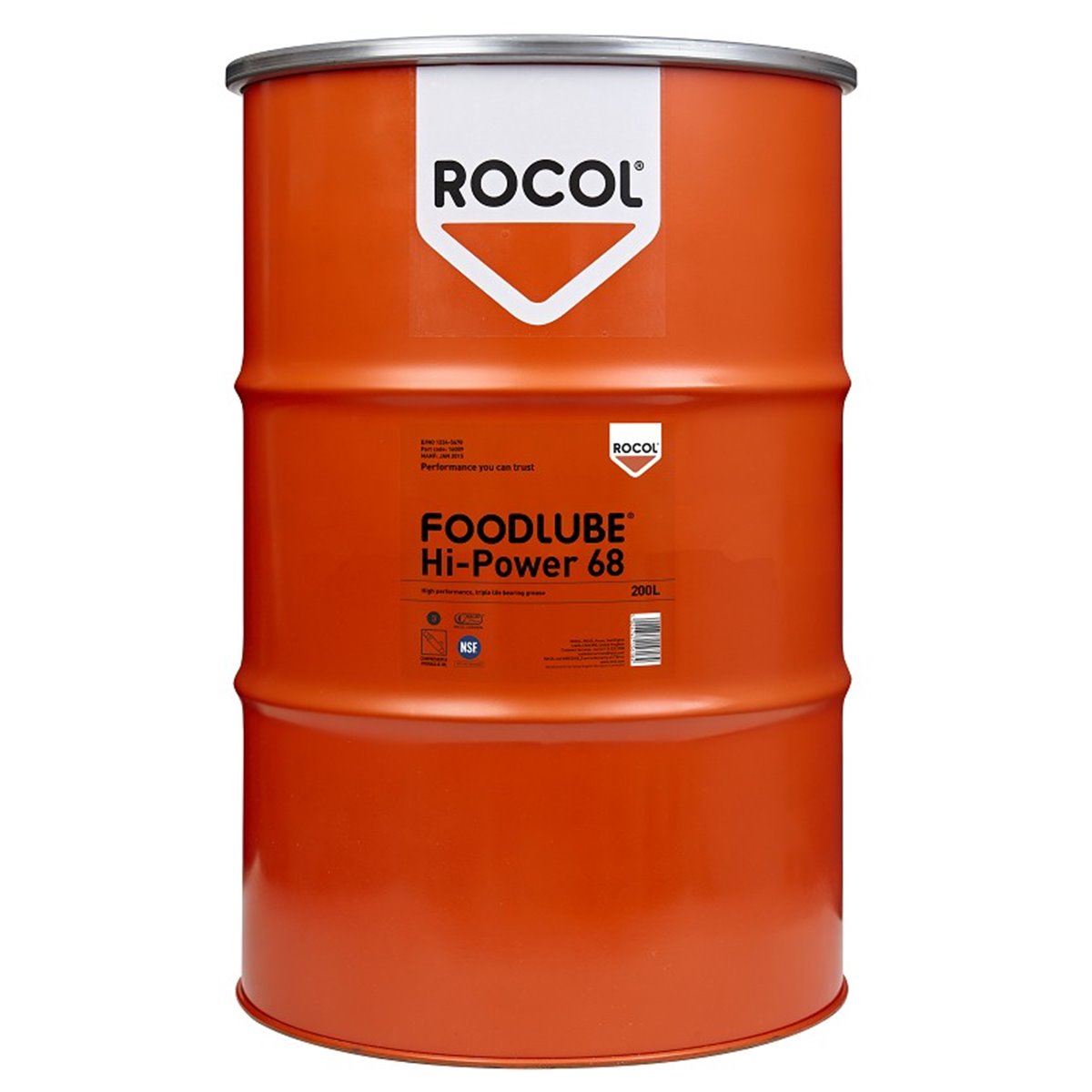 FOODLUBE Hi-Power 68 Rocol 200l RS16009