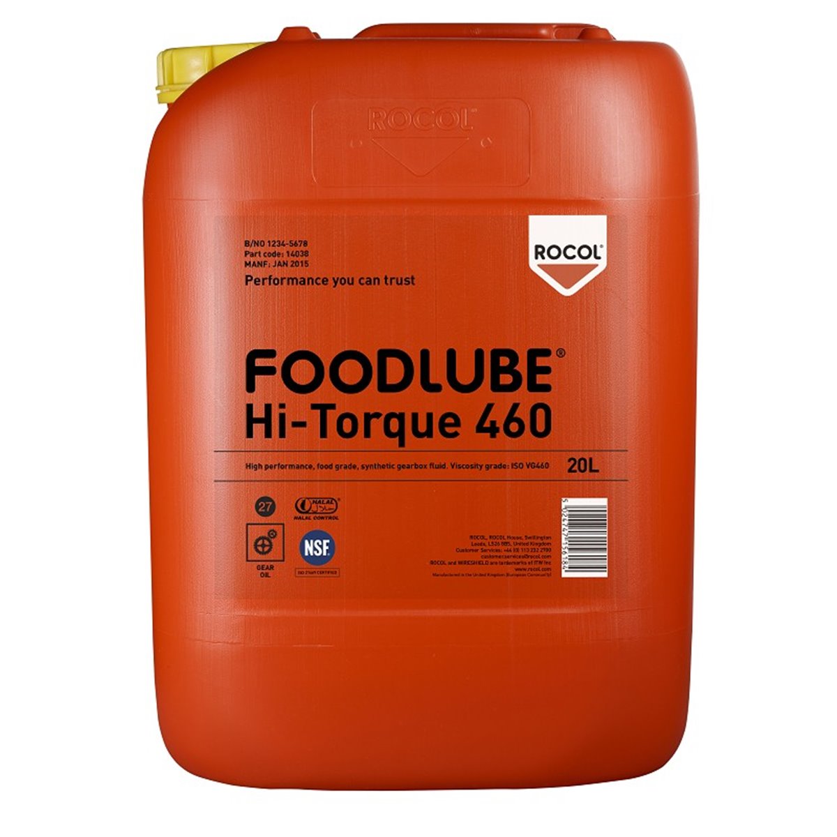 FOODLUBE HI-TORQUE 460 Rocol 20l RS15775