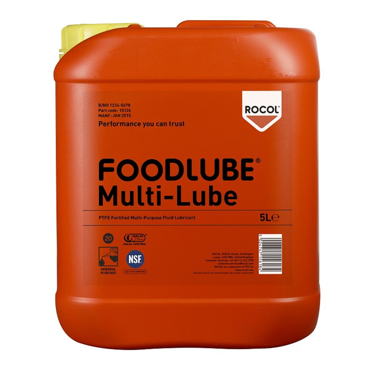 FOODLUBE Multi-Lube Rocol 5L RS15126