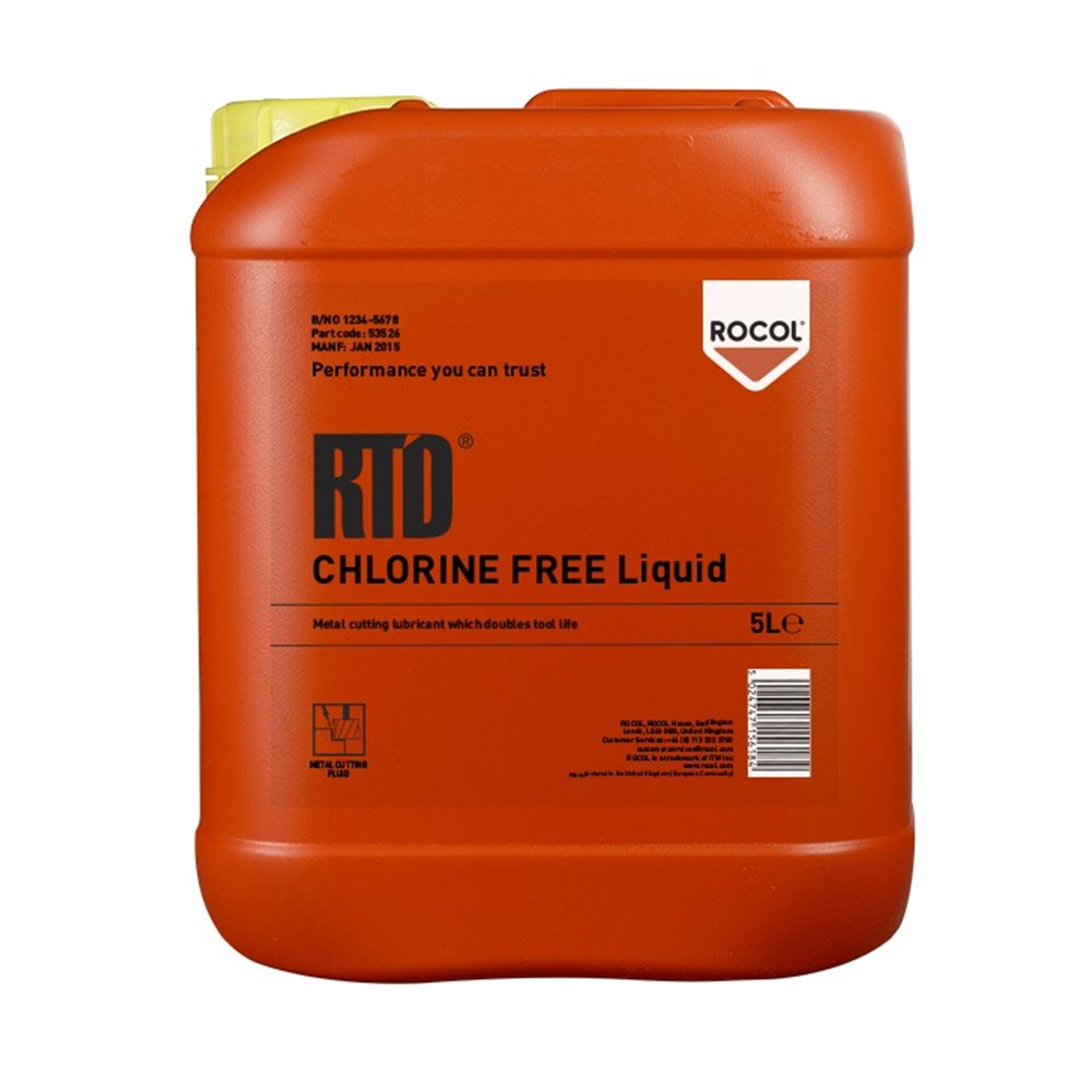 RTD Chlorine Free Liquid Rocol 5L RS53526