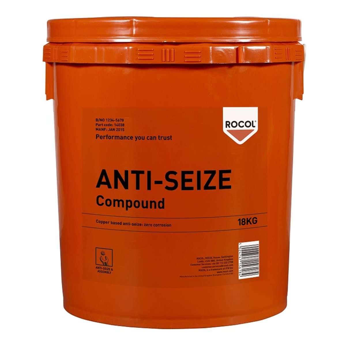 ANTI-SEIZE Compound Rocol 18kg RS14038