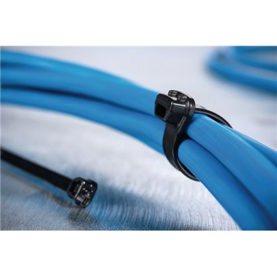 Cable tie X80S-PA66HIRHS-BK, 4.65x150mm, black, 100 pcs. HellermannTyton