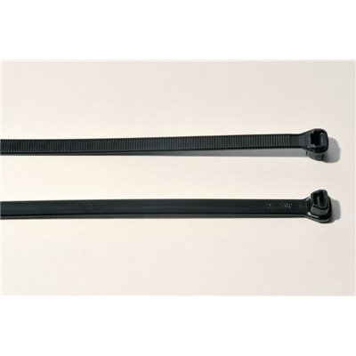 Cable tie X80R-PA66W-BK, 4.65x200mm, black, 100 pcs. HellermannTyton
