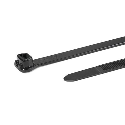 Cable tie X120R-PA66W-BK, 7.7x369mm, black, 100 pcs. HellermannTyton