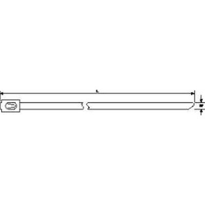 Stainless steel cable tie 838x4,6 MBT33SFC 100pcs. HellermannTyton