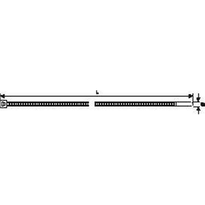 Cable tie 387x7,6 T120R-W-BK 100pcs. HellermannTyton