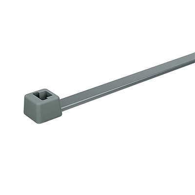 Cable tie T120R(E)-PA46-GY, 7.6x387mm, grey, 100 pcs. HellermannTyton