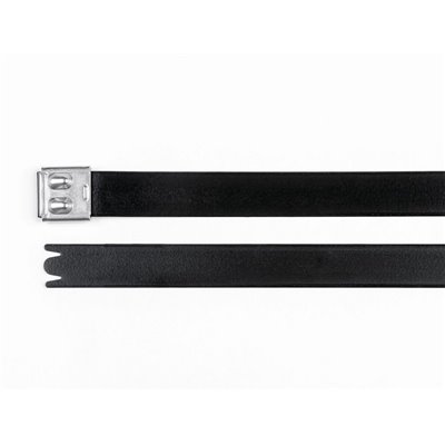 Stainless steel cable tie MBT30XHFC-SP/SS316-BK, 12.3x754mm, black, 50 pcs. HellermannTyton