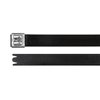 Stainless steel cable tie MBT14UHFC-SP/SS316-BK, 16x362mm, black, 50 pcs. HellermannTyton