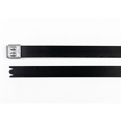 Stainless steel cable tie MBT27UHFC-SP/SS316-BK, 16x681mm, black, 50 pcs. HellermannTyton