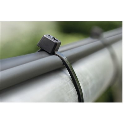 Cable tie T40R-PA66W-BK 4x175mm, black, 100 pcs.HellermanTyton
