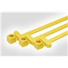 RFID cable tie, detectable 200x4.6mm, T50RFIDCLA-PA66-YE, polyamide 6.6, yellow, 100 pcs. HellermannTyton