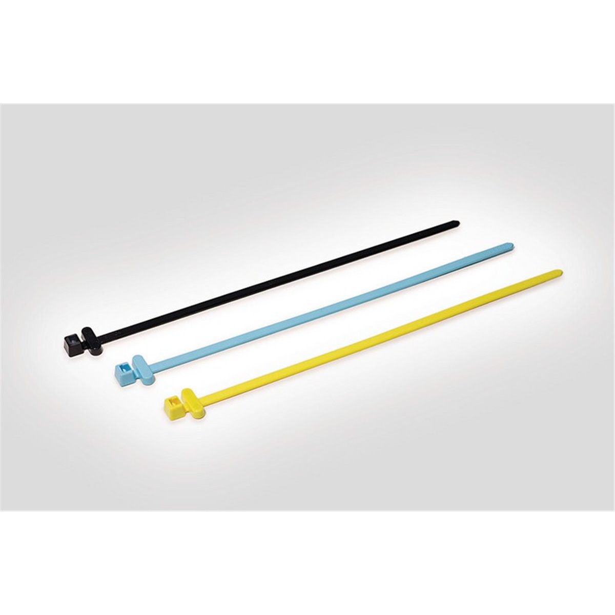 RFID cable tie, detectable 200x4.6mm, T50RFIDCHA-PA66-YE, polyamide 6.6, yellow, 100 pcs. HellermannTyton