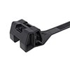 Cable tie TAS120L-PA66HIRHSUV-BK with spacer, 12.7x420mm, black, 500 pcs. HellermannTyton