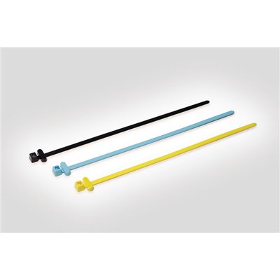 RFID cable tie, detectable 200x4.6mm, T50RFIDCHA-PA66-BU, polyamide 6.6, blue, 100 pcs. HellermannTyton