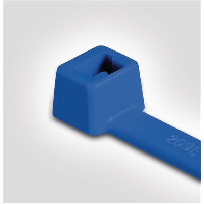 Cable tie T50R-PA66-BU, 4.6x200mm, blue, 100 pcs. HellermannTyton