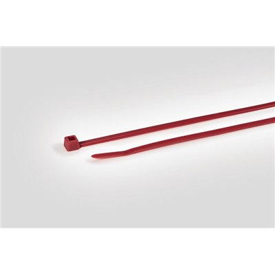 Opaska kablowa T50R-PA66-RD, 4.6x200mm, czerwona, 100 szt. HellermannTyton